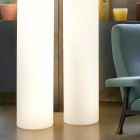 Lámpara de pie Slide Fluo cilíndrica fabricada en Italia. Viadurini