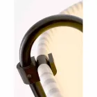 Lámpara de pie en bronce y tela Hua Hika Viadurini