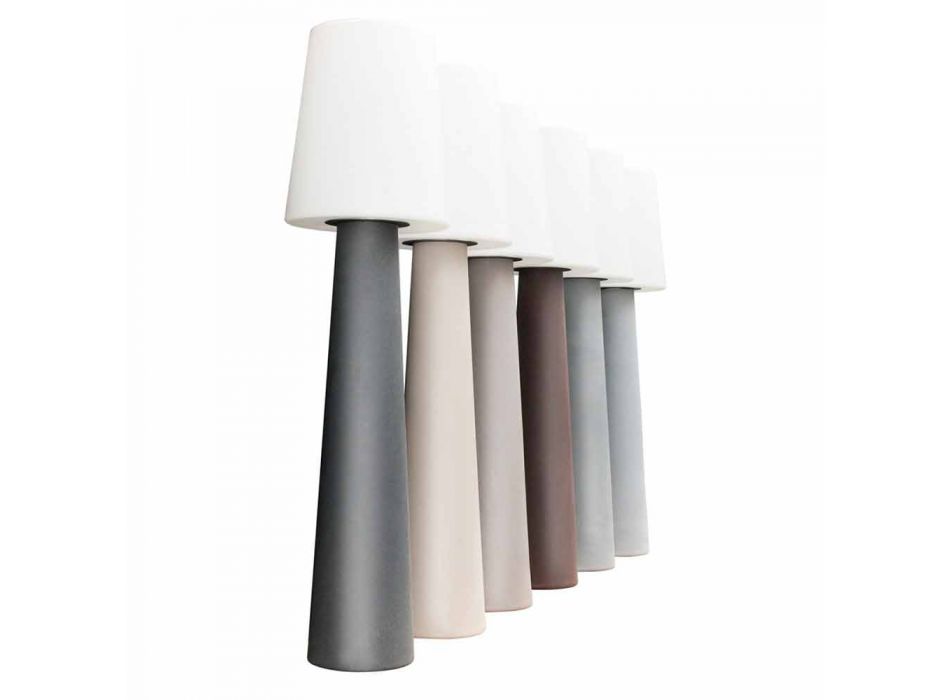 Lámpara de Pie Coloreada Led, Solar o Diseño E27 Exterior e Interior - Fungostar Viadurini