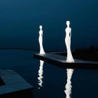 Lámpara de pie con luz LED de diseño moderno para exteriores - Penelope by Myyour Viadurini