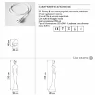 Lámpara de pie con luz LED de diseño moderno para exteriores - Penelope by Myyour Viadurini