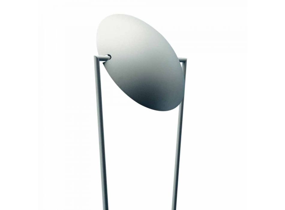 Lámpara de pie con estructura metálica y LED integrado Made in Italy - Rione Viadurini
