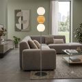 Lumira - Lámpara de pie de tres luces en cristal labrado, fabricada en Italia.