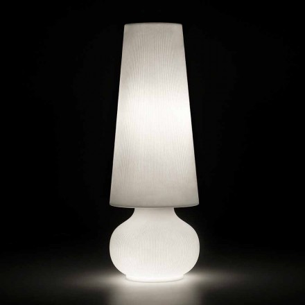 Lámpara de pie para exterior con estructura de polietileno Made in Italy - Desmond Viadurini