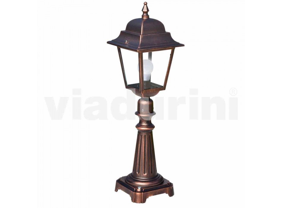 Lámpara de pie de exterior fabricada en aluminio producido en Italia, Aquilina. Viadurini