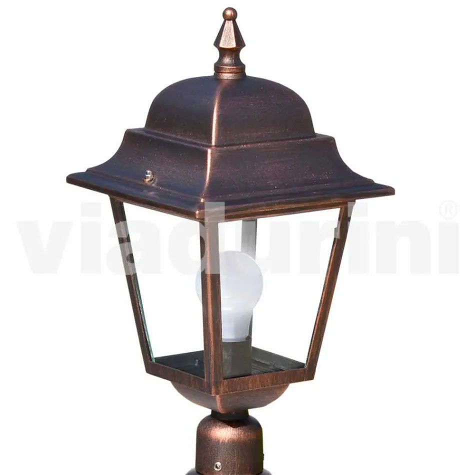 Lámpara de pie de exterior fabricada en aluminio producido en Italia, Aquilina. Viadurini