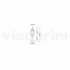 Anika lámpara de pie de aluminio para jardín hecha en Italia Viadurini