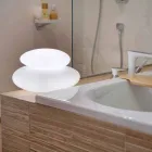 Lámpara de Pie para Interior o Exterior de Moderno Diseño Natural - Sassostar Viadurini