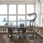 Lámpara de pie de diseño moderno Drago hecha en Italia Viadurini