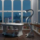 Lámpara de pie de diseño moderno Drago hecha en Italia Viadurini