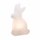 Lámpara de Pie de Diseño, Conejo Blanco para Interior y Exterior - Conigliostar Viadurini