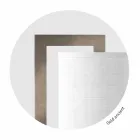 Lámpara de pie de diseño en metal con pantalla de lino Made in Italy - Bali Viadurini