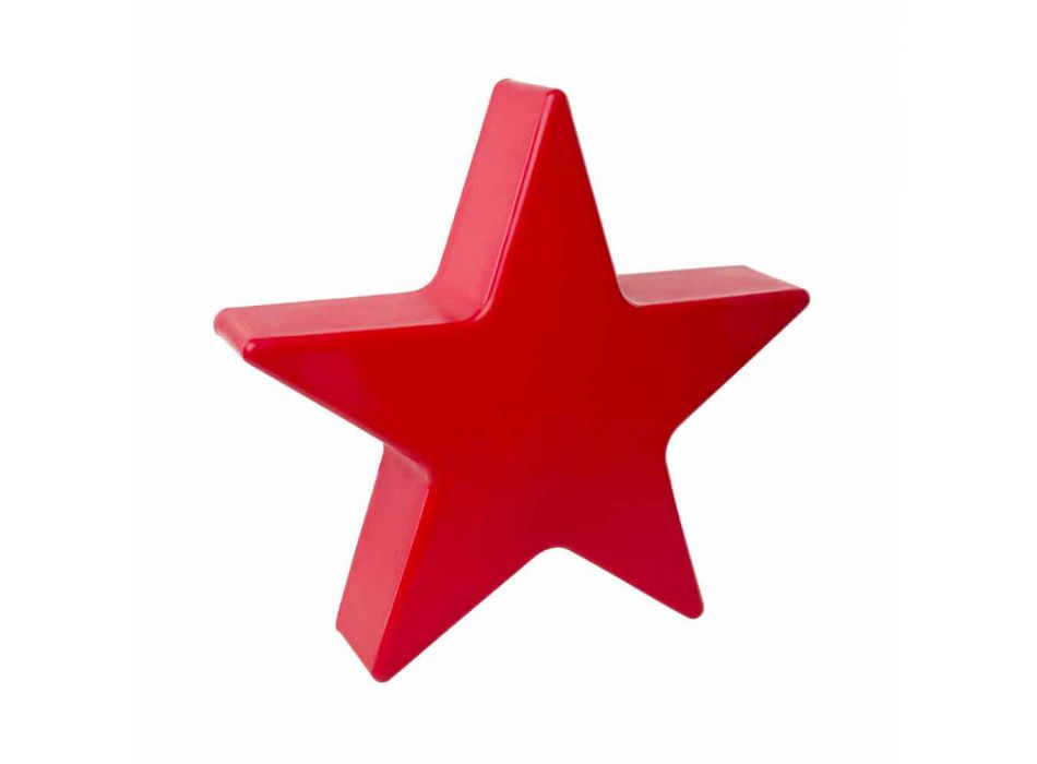 Lámpara de pie en forma de estrella blanca o roja, diseño moderno - Ringostar Viadurini
