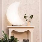 Lámpara de pie en forma de luna en plástico 2 tamaños de diseño moderno - Lunastar Viadurini