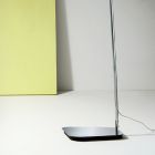Lámpara de pie de metal con pantalla de pvc revestida de tela - Igeo Viadurini