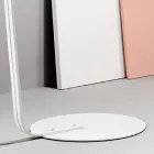 Lámpara de pie de metal con pantalla de tela - Rivella Viadurini