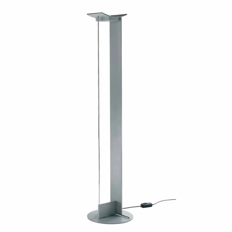 Lámpara de Pie de Metal Lacado con LED Integrado Made in Italy - Indra Viadurini