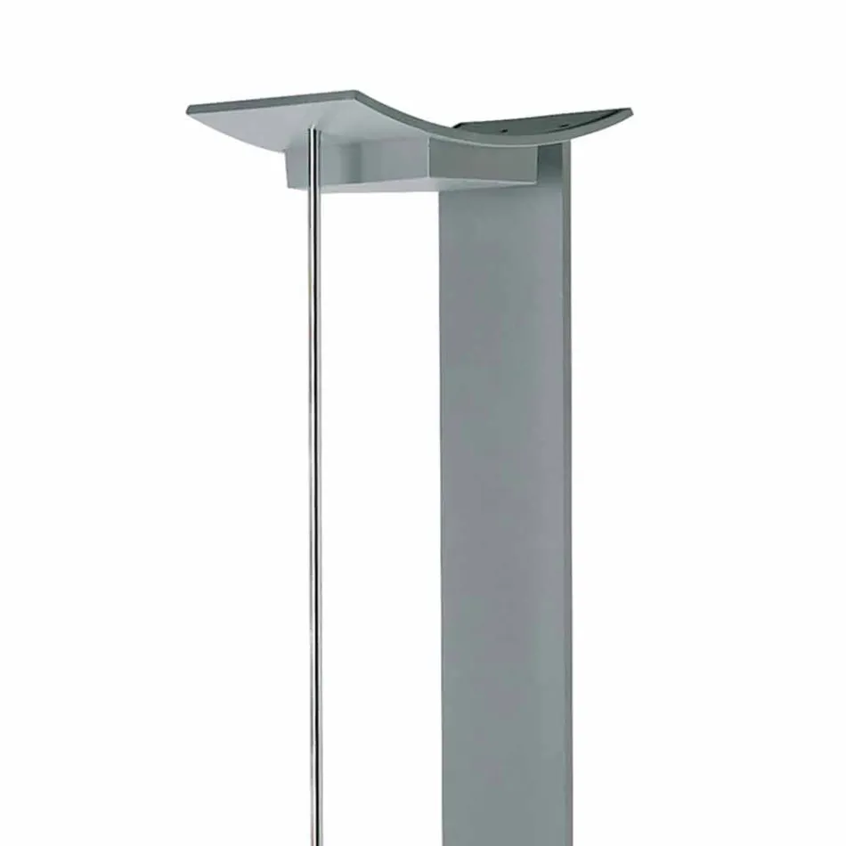 Lámpara de Pie de Metal Lacado con LED Integrado Made in Italy - Indra Viadurini