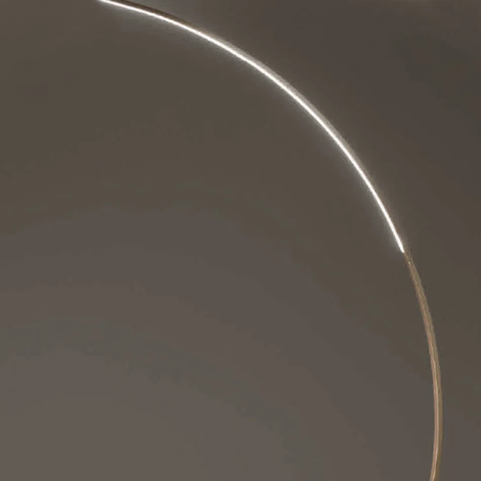 Lámpara de Pie en Metal Pintado con Luz LED Regulable - Eucalipto Viadurini