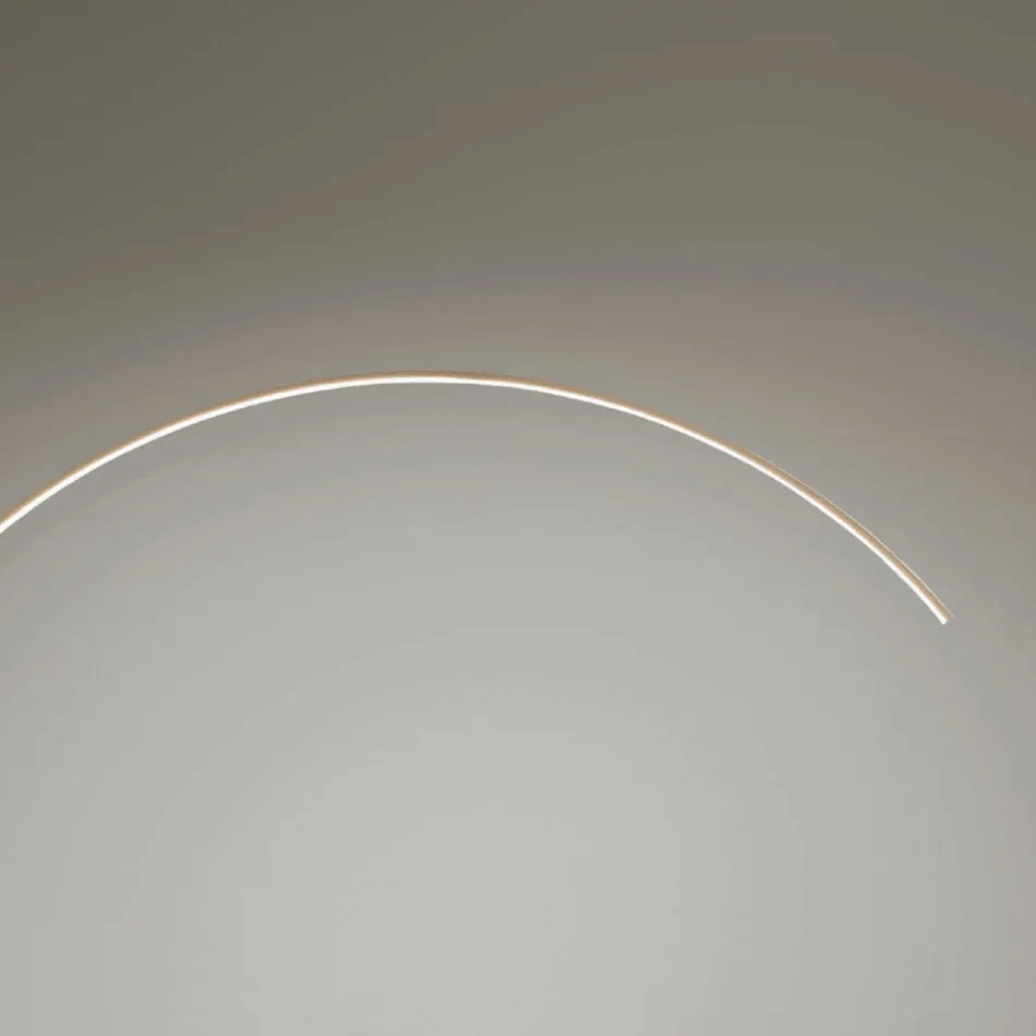 Lámpara de Pie en Metal Pintado con Luz LED Regulable - Eucalipto Viadurini