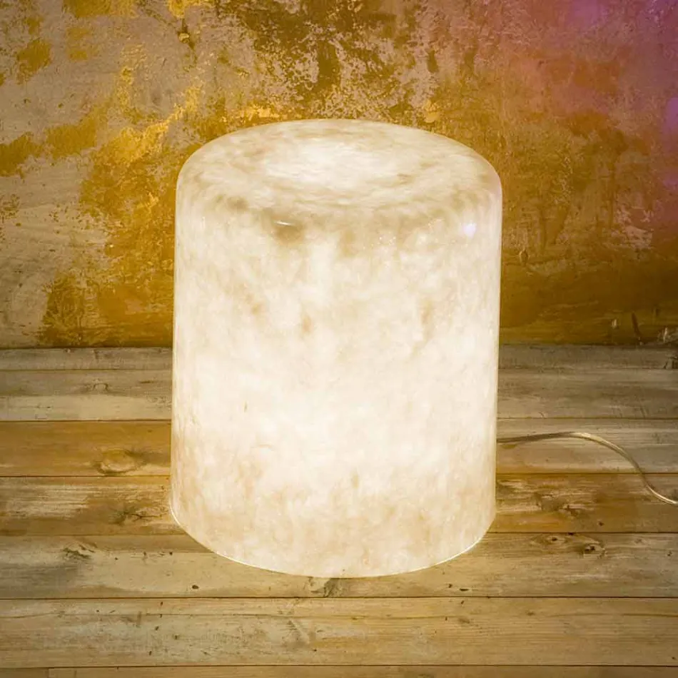 Lámpara de pie de diseño en nebulita In-es.artdesign Bin F Nebula Viadurini