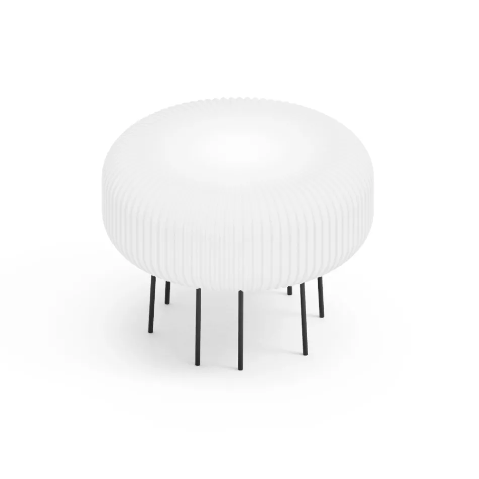 Lámpara de Pie en Polietileno en Diferentes Tamaños - Disco Viadurini