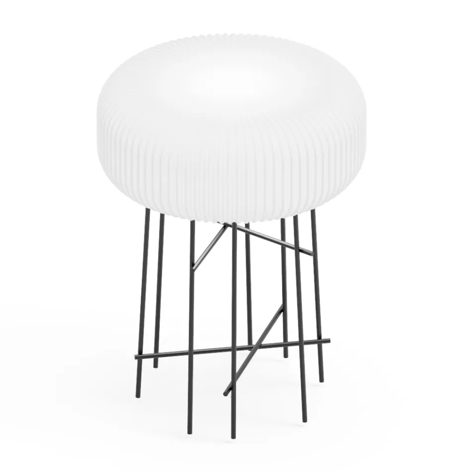 Lámpara de Pie en Polietileno en Diferentes Tamaños - Disco Viadurini