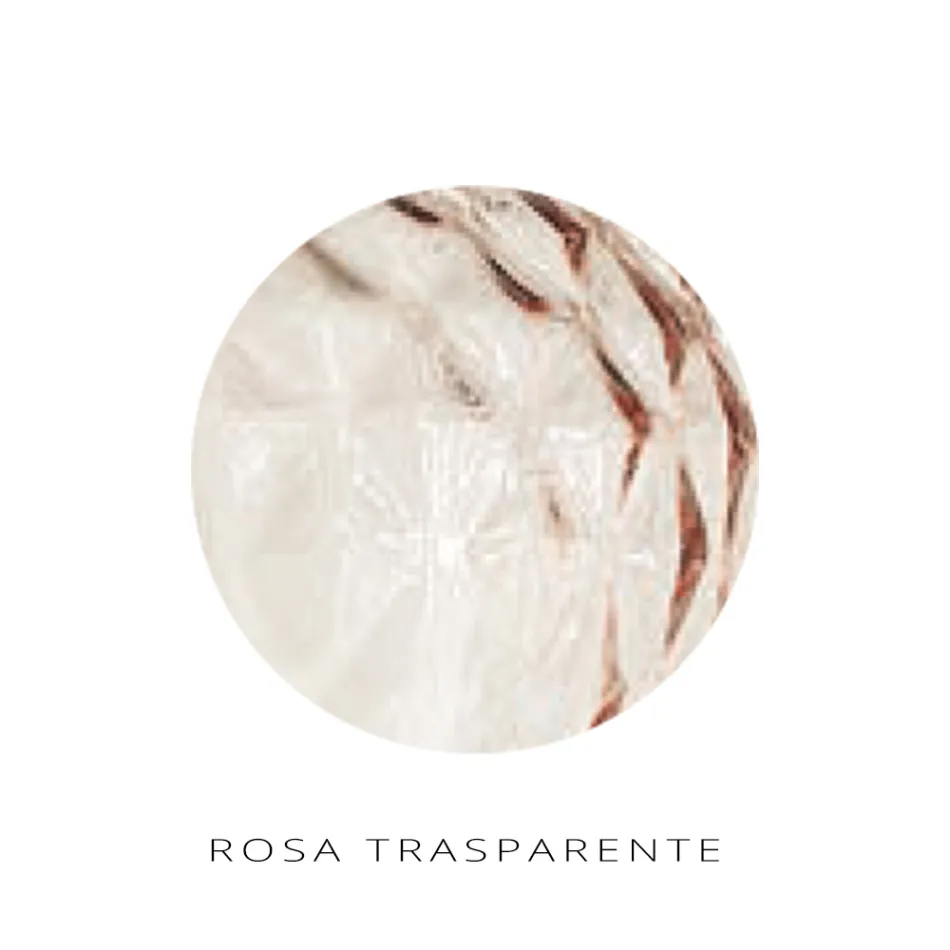 Lámpara de pie de cristal transparente o con cuerpo, fabricada en Italia - Elisia Viadurini