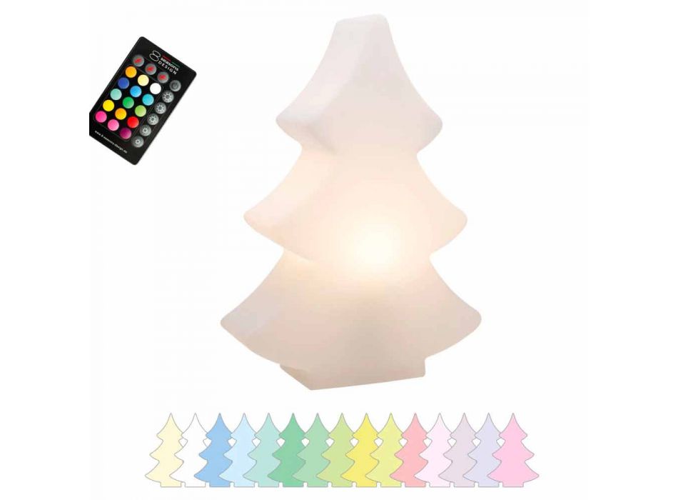 Lámpara de Pie Led, Solar o E27 en Plástico Diseño Navideño - Alberostar Viadurini