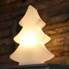 Lámpara de Pie Led, Solar o E27 en Plástico Diseño Navideño - Alberostar Viadurini