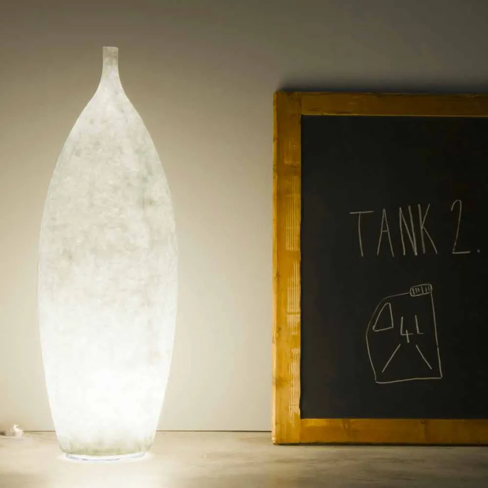 Lámpara de pie contemporánea de nebulita In-es.artdesign Tank 2 H92cm Viadurini