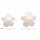 Lámpara de Pie o Mesa de Diseño Moderno con Flor de Colores - Fiorestar Viadurini