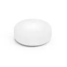 Lámpara de pie de exterior Disco en polietileno blanco, fabricada en Italia. Viadurini