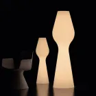 Lámpara de pie de exterior Reyes de polietileno con luz LED. Fabricada en Italia. Viadurini