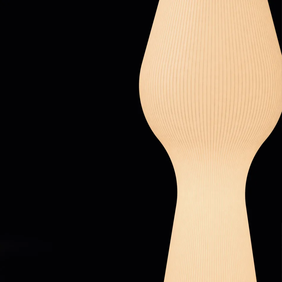 Lámpara de pie de exterior Reyes de polietileno con luz LED. Fabricada en Italia. Viadurini