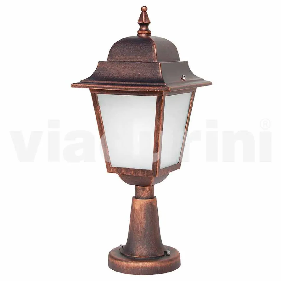 Lámpara de pie de aluminio para exterior fabricada en Italia, Aquilina. Viadurini