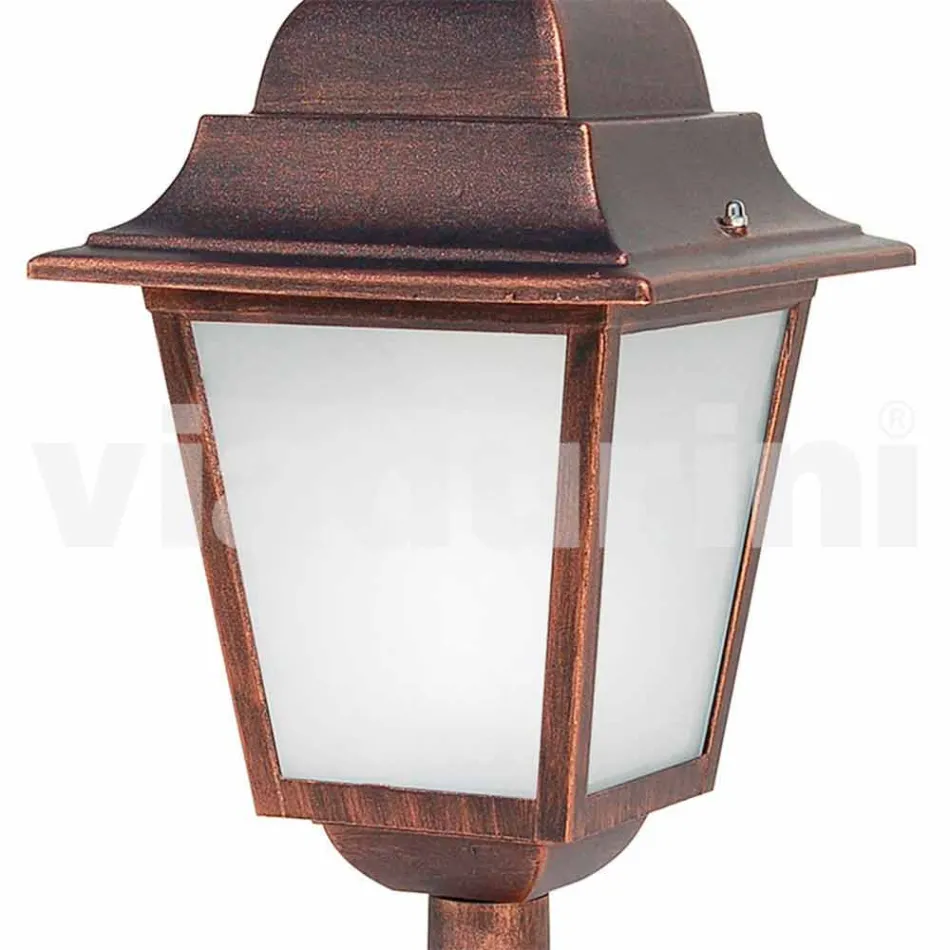 Lámpara de pie de aluminio para exterior fabricada en Italia, Aquilina. Viadurini