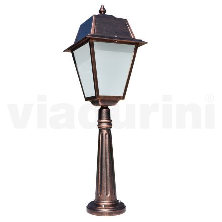 Lámpara de pie para exterior en aluminio vintage Made in Italy - Doroty Viadurini