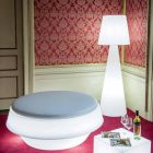 Lámpara de pie para interiores Slide Pivot blanco brillante fabricado en Italia Viadurini