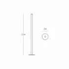 Lámpara de pie Slide Flux Slim de metacrilato producida en Italia Viadurini