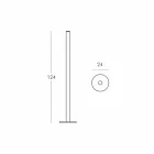 Lámpara de pie Slide Flux Slim de metacrilato producida en Italia Viadurini