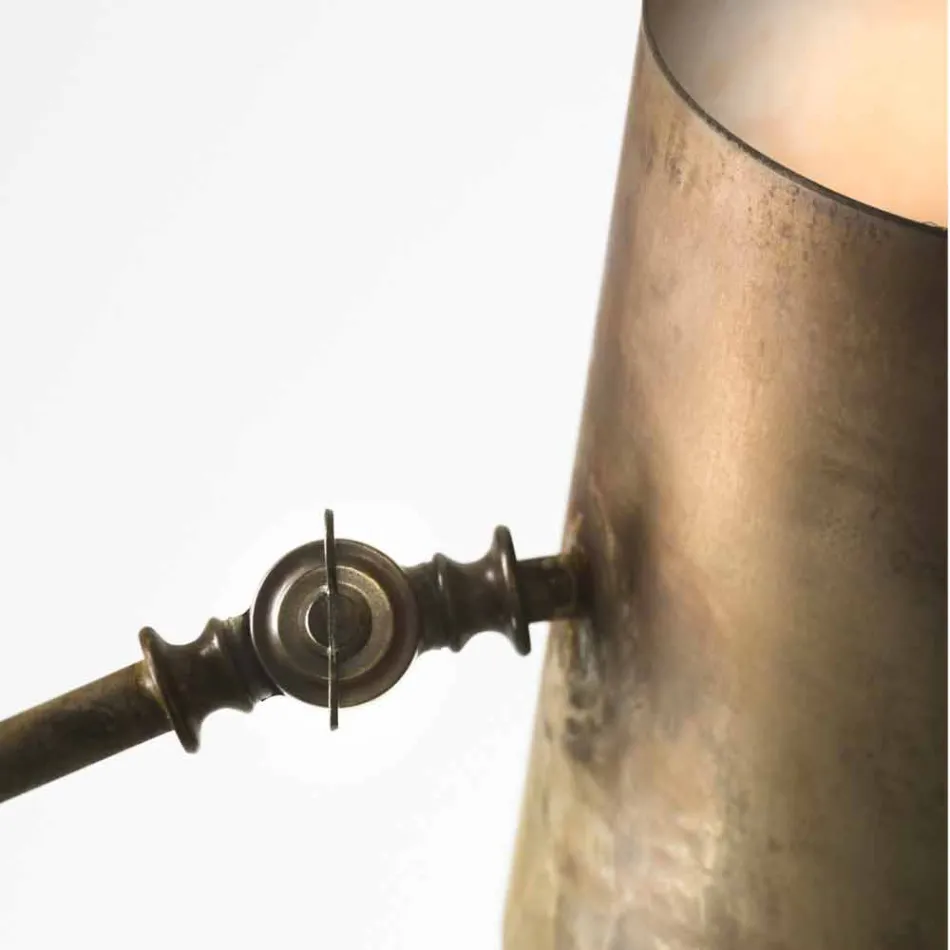 lámpara de pie ajustable de estilo industrial Reportero Il Fanale Viadurini