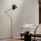 Reporter Il Fanale lámpara de pie ajustable de estilo industrial Viadurini