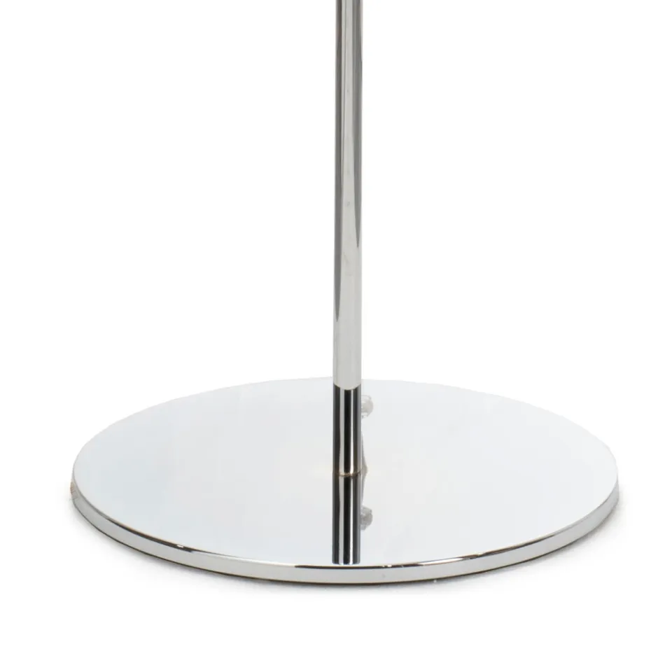 Lámpara de pie Isotta en cristal blanco, fabricada en Italia. Viadurini