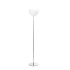 Lámpara de pie Isotta en cristal blanco, fabricada en Italia. Viadurini