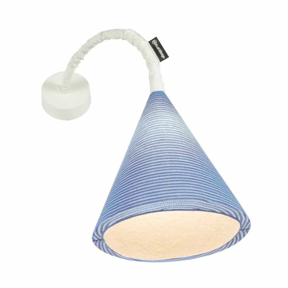 Lámpara de pared de diseño In-es.artdesign Jazz A Stripe colored wool Viadurini