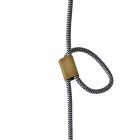 Lámpara de suspensión de diseño en madera y cerámica fabricada en Italia Asia. Viadurini