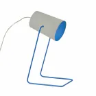 Lámpara de diseño de mesa In-es.artdesign Pintura T efecto concreto. Viadurini