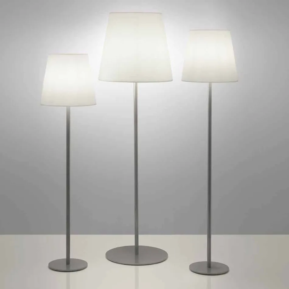 Lámpara de pie de diseño Ali Baba Steel Slide metal fabricado en Italia Viadurini