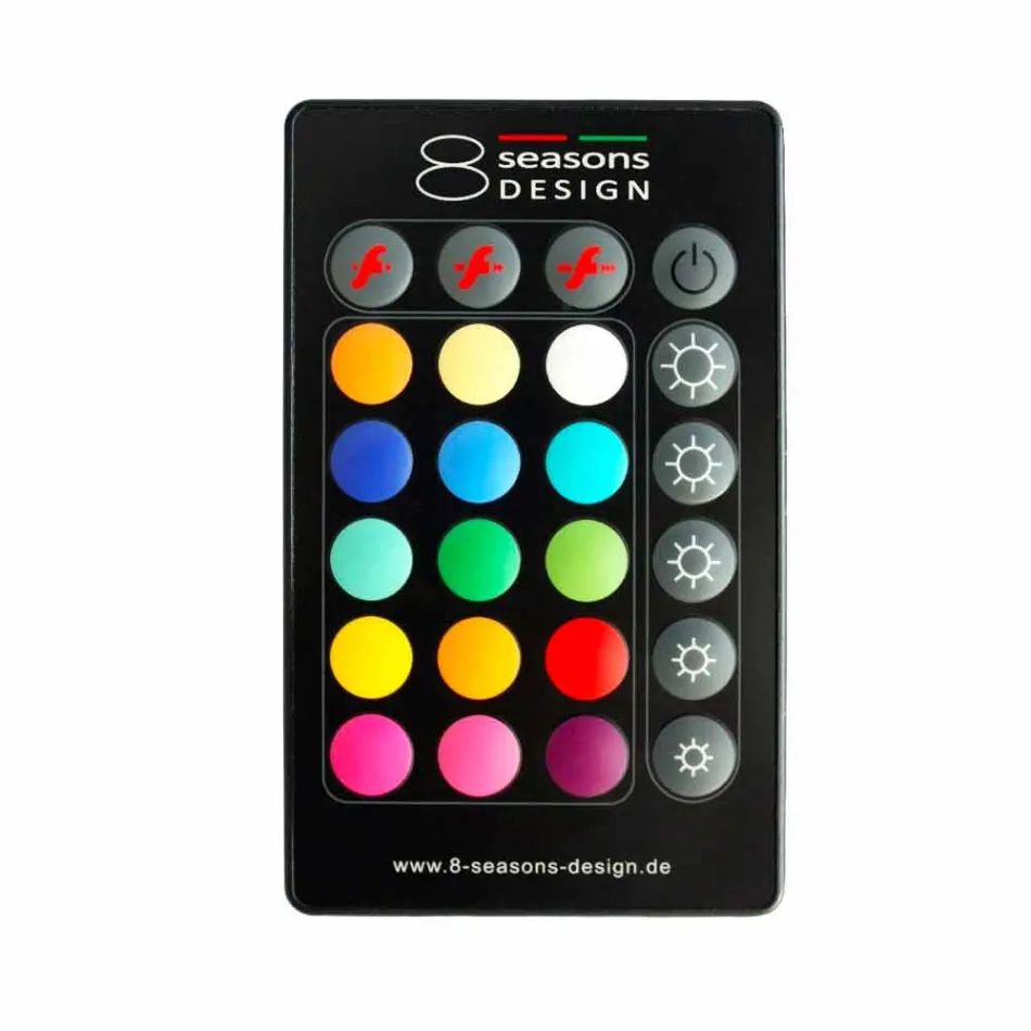 Lámpara de diseño moderno para interior o exterior en plástico de colores - Fungostar Viadurini